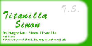 titanilla simon business card